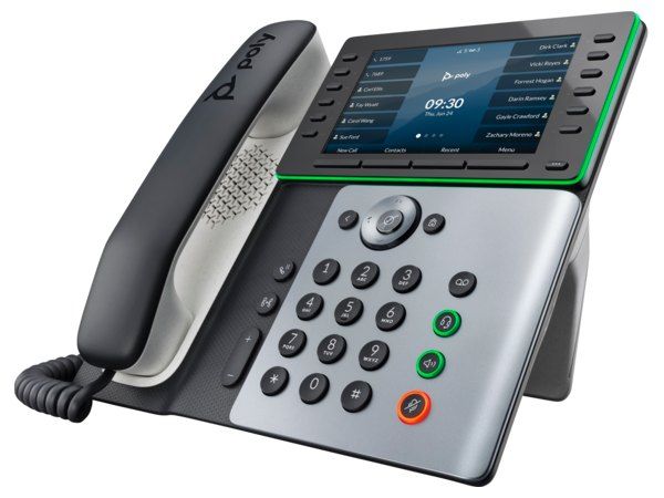 Poly Edge E550 IP Phone and PoE-enabled