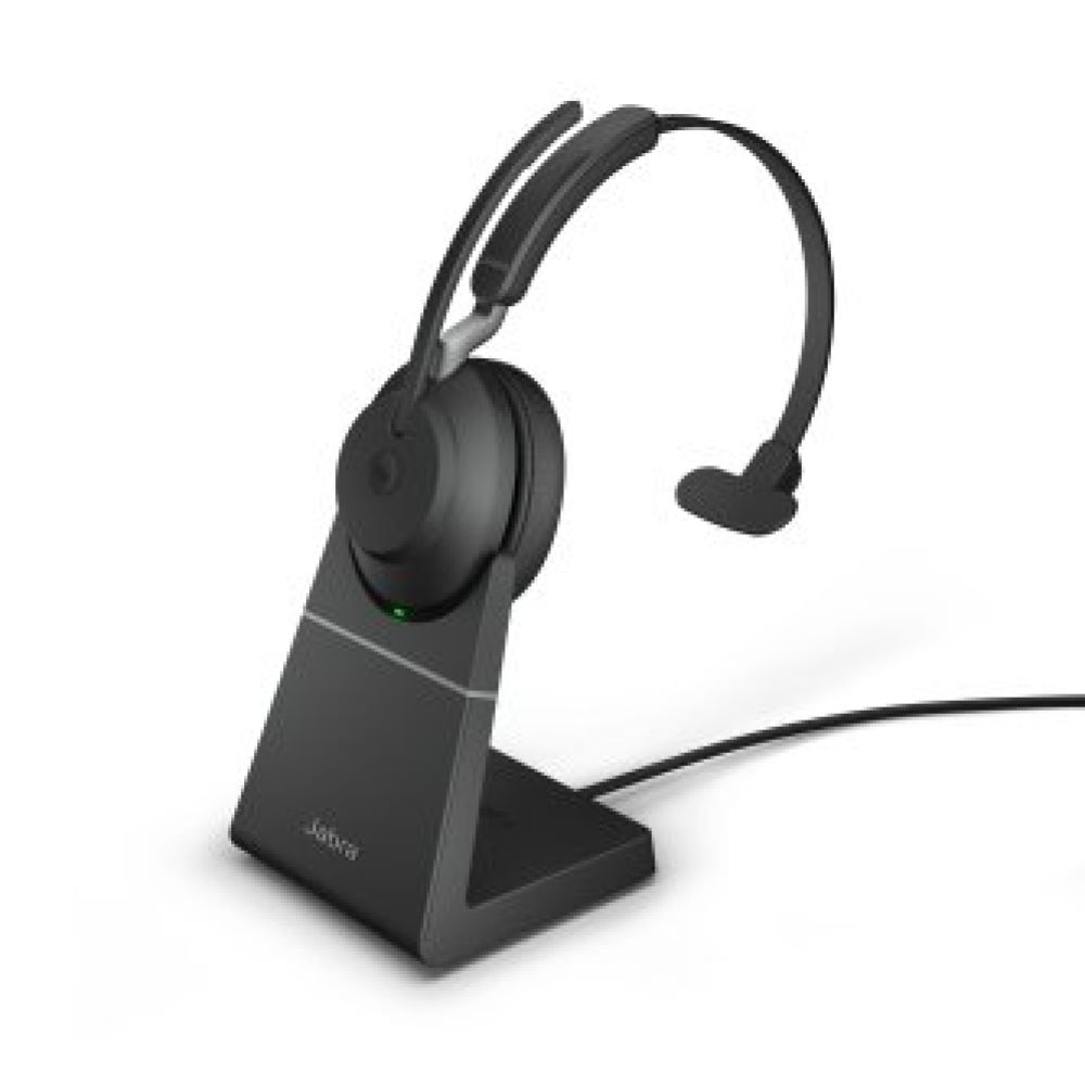 Jabra Evolve2 65 USB-A Mono Headset w/stand Black