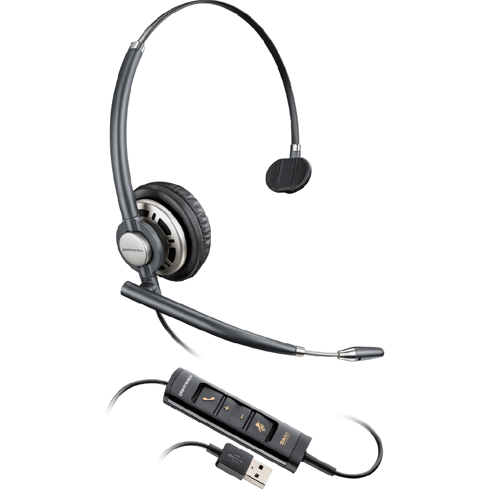 Plantronics ENCOREPRO 700 USB Series Monaural Over-the-head NC Headset HW715