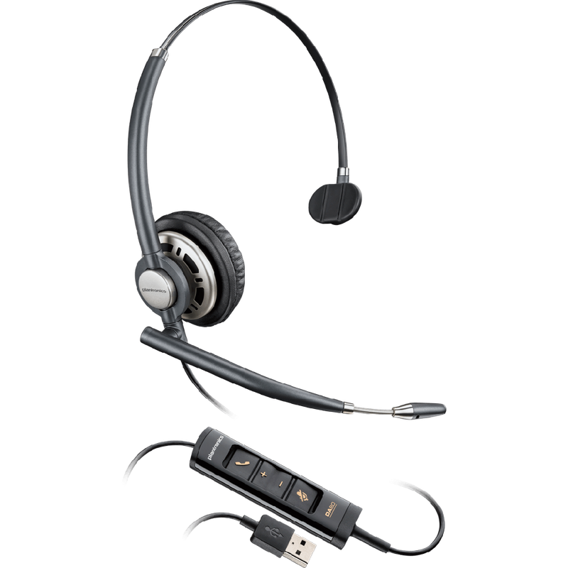 Plantronics ENCOREPRO 700 USB Series Monaural Over-the-head NC Headset HW715 Plantronics ENCOREPRO 700 USB Series Monaural Over-the-head NC Headset HW715