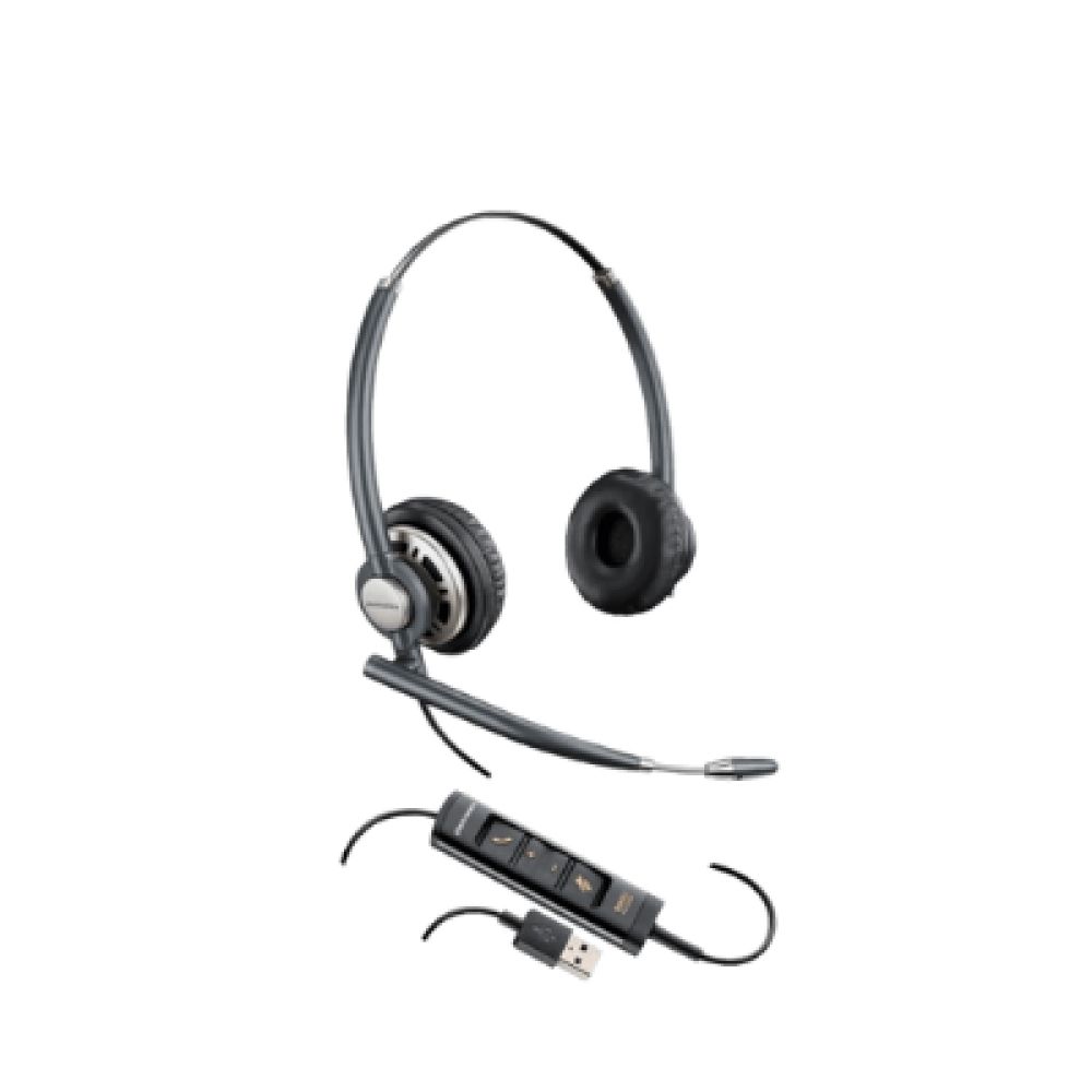Plantronics ENCOREPRO 700 USB Series Binaural Over-the-head NC Headset HW725 USB