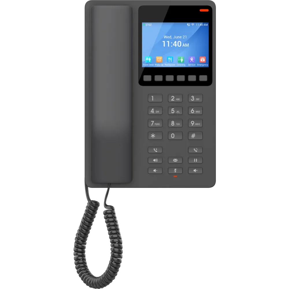 Grandstream GHP631W Compact Hotel Phone with Color LED
