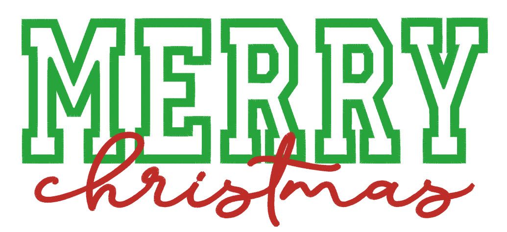 Merry Christmas Applique Shirt