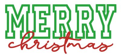 Merry Christmas Applique Shirt