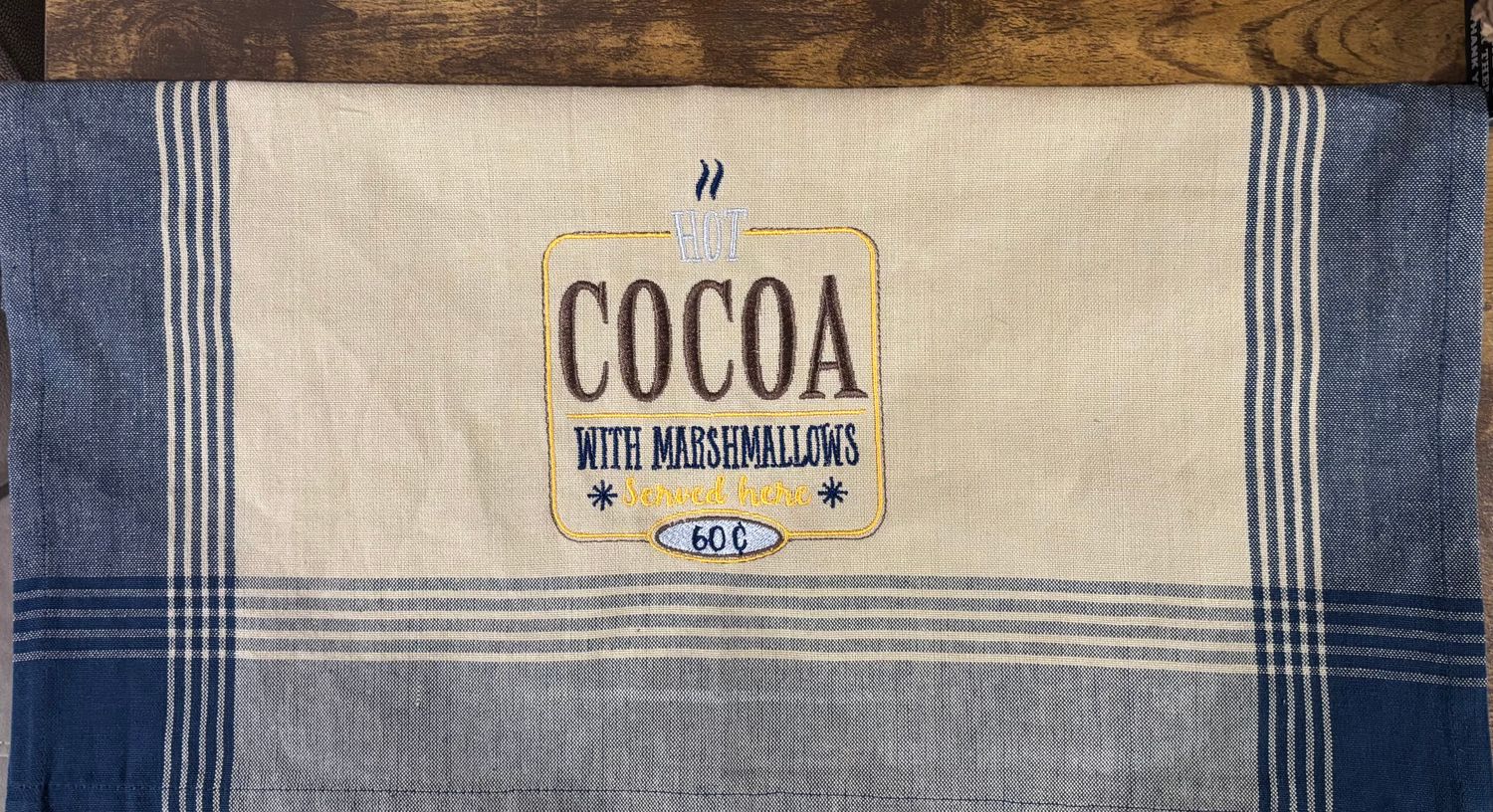 Cocoa with Marshmallows Towel
