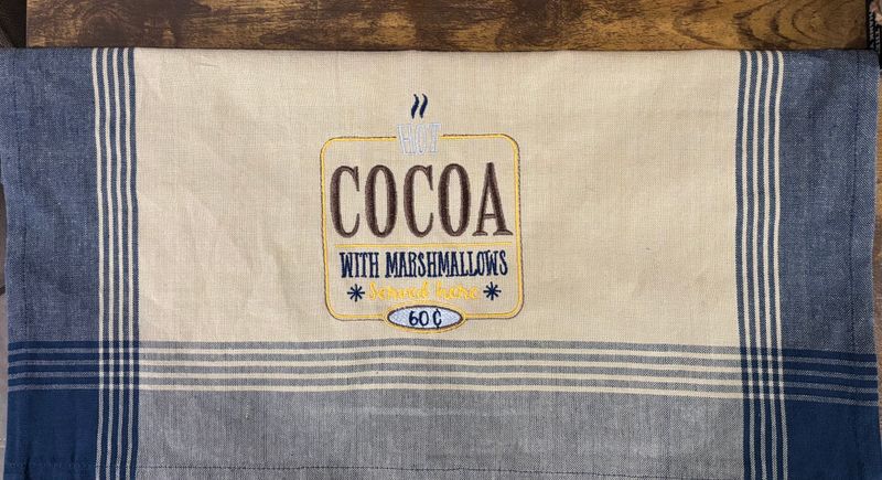 Cocoa with Marshmallows Towel