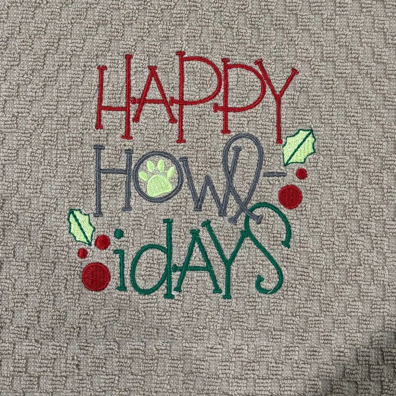 Happy Howl-idays Towel