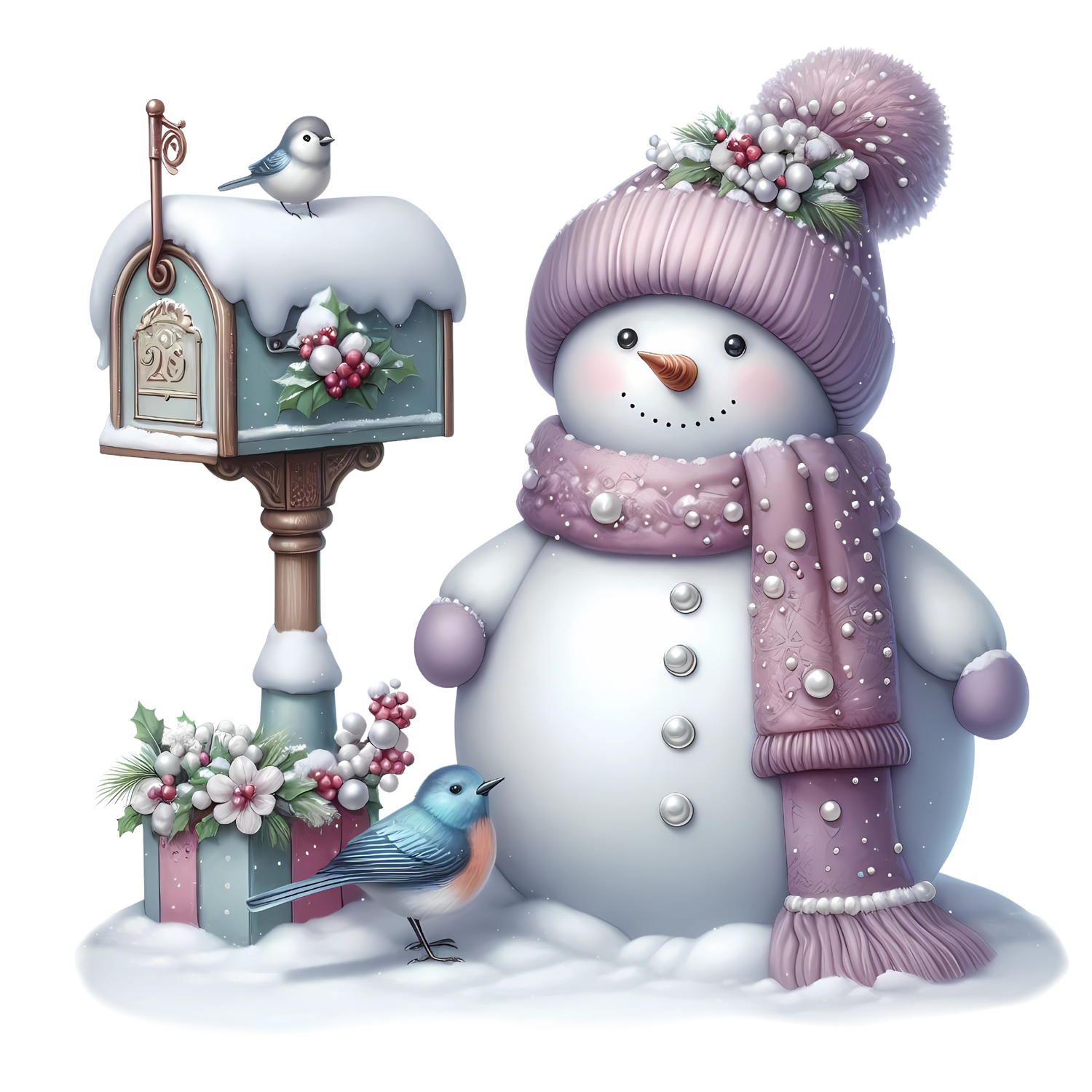 Pink Snowman Shirt