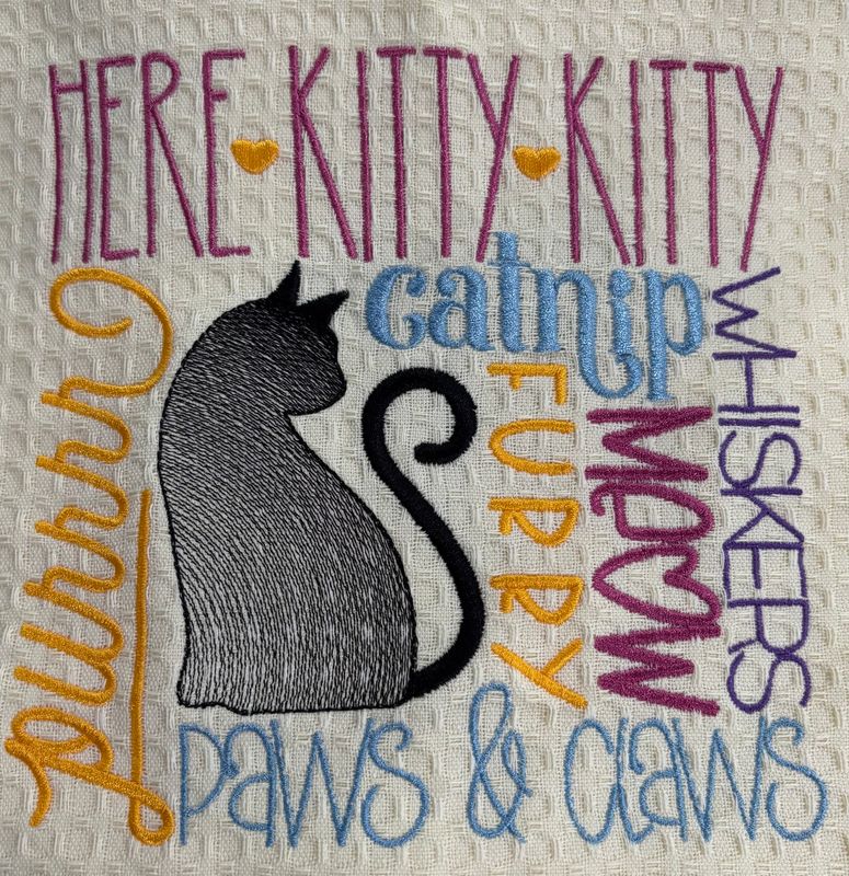 Here Kitty Kitty Towel