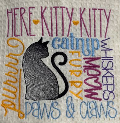 Here Kitty Kitty Towel
