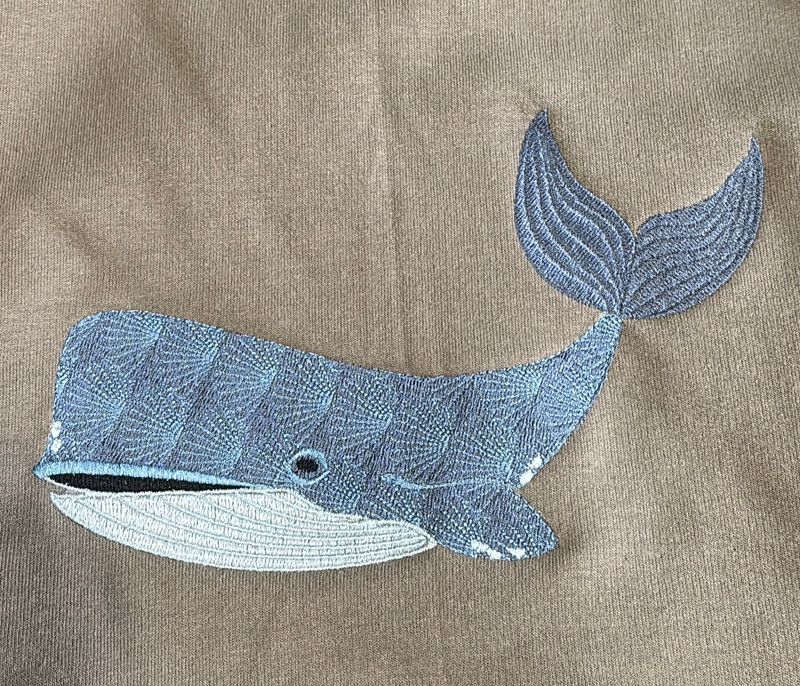 Whale Embroidered Shirt