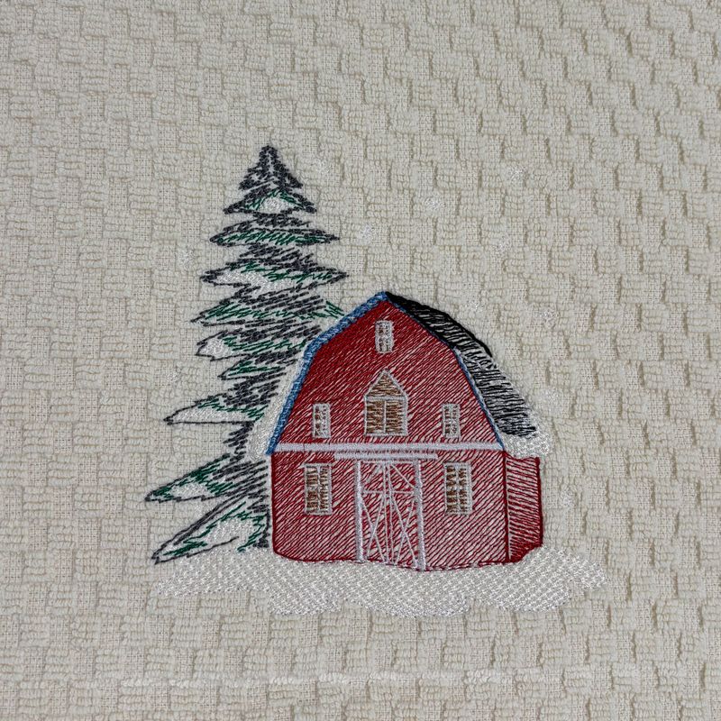 Barn and Tree Towel