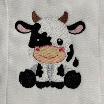 Black and White Cow Burp Cloth