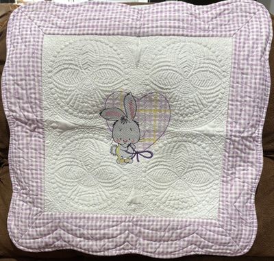 Bunny with Heart Pillow Sham