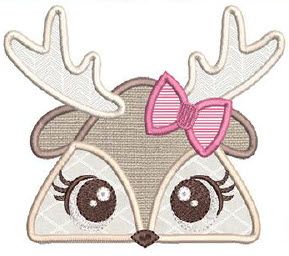 Girl Deer Hooded Towel