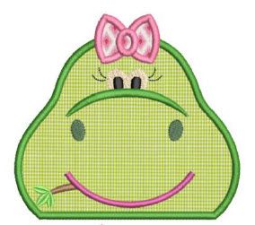 Girl Brontosaurus Hooded Towel