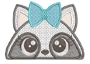 Girl Raccoon Hooded Towel