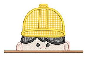 Boy Construction Worker Hooded Towel