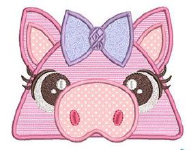 Girl Pig Hooded Towel