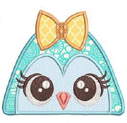 Girl Owl Number 2 Hooded Towel