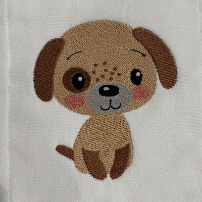 Brown Dog Burp Cloth