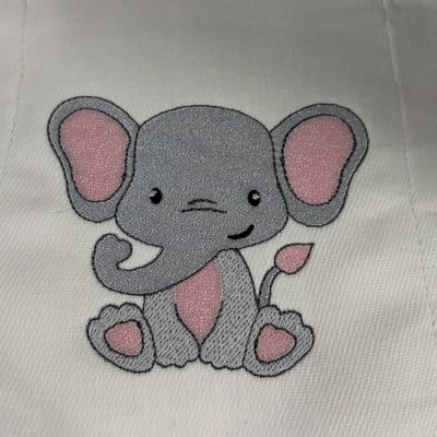 Elephant Burp Cloth