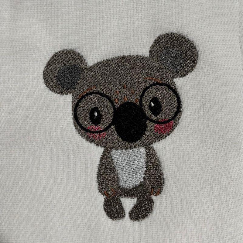 Koala with Glasses Burp Cloth