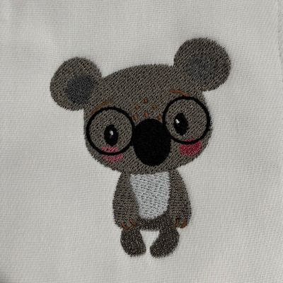 Koala with Glasses Burp Cloth