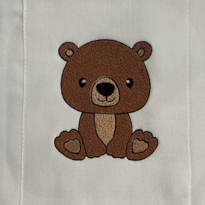Brown Bear Burp Cloth