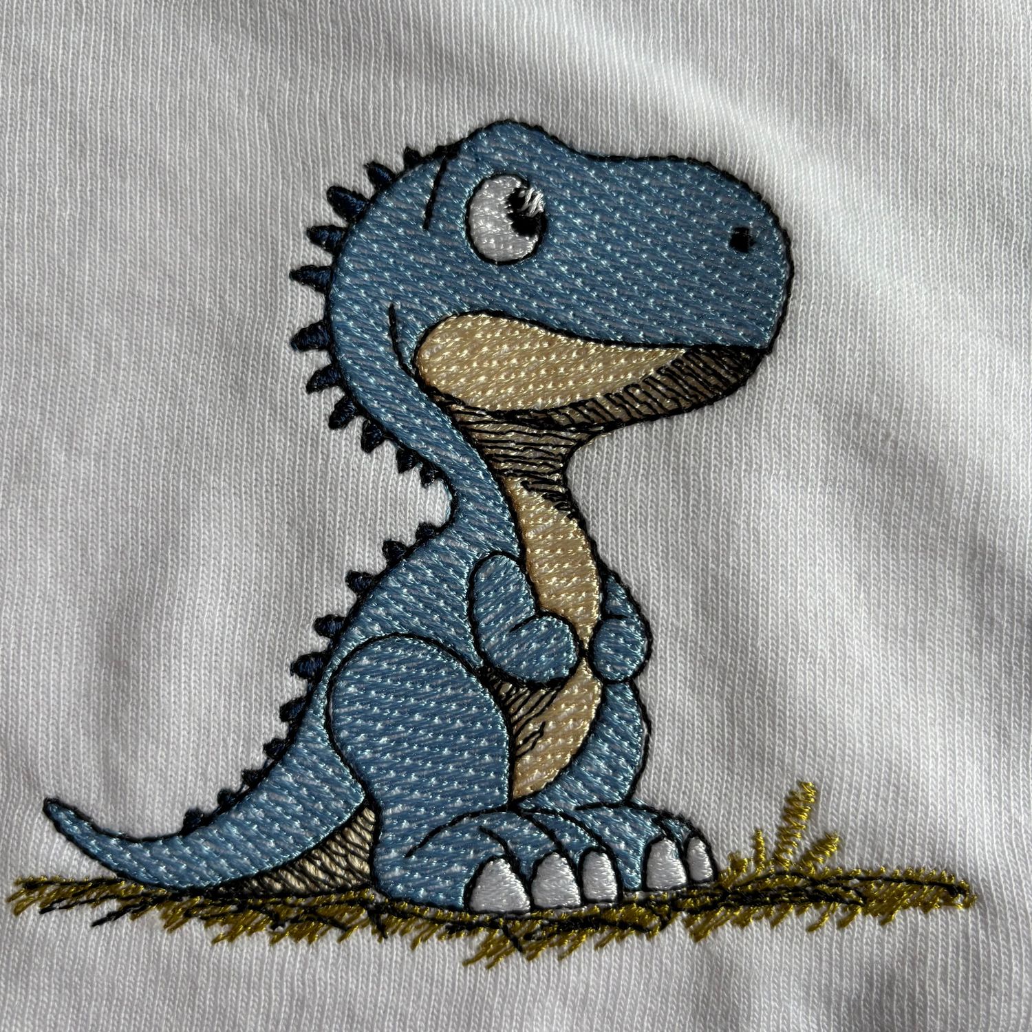 Blue T-Rex Burp Cloth