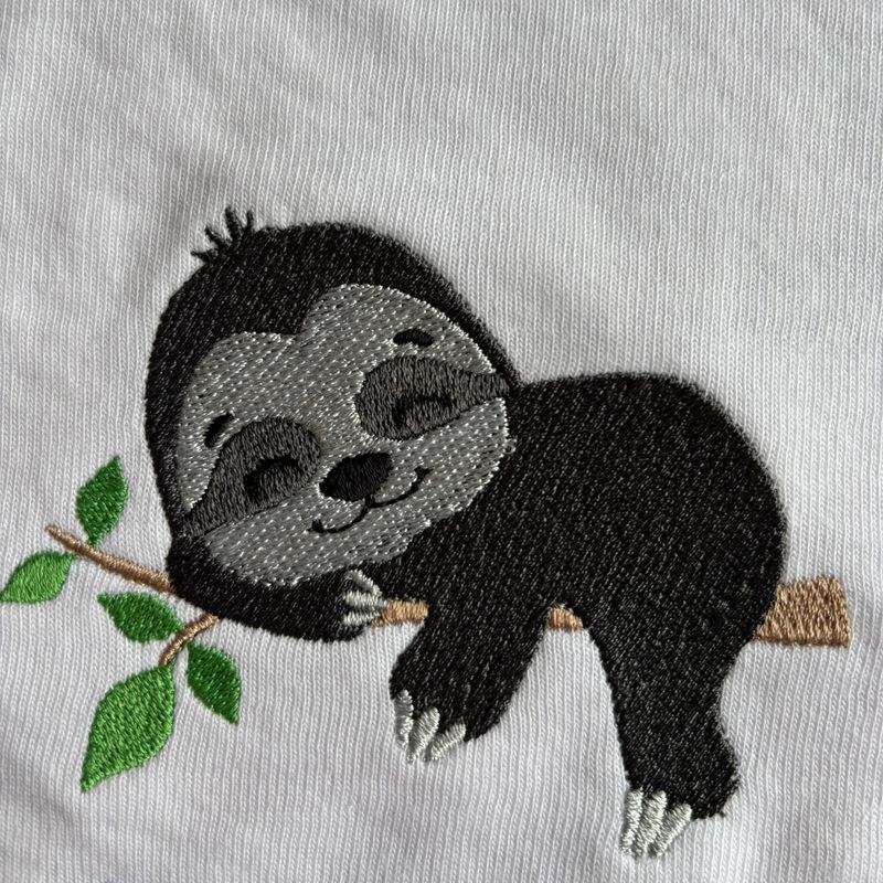 Sleepy Sloth Burp Cloth