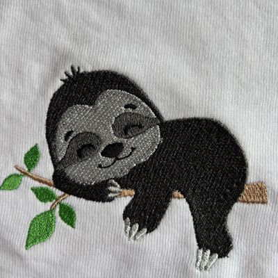 Sleepy Sloth Burp Cloth