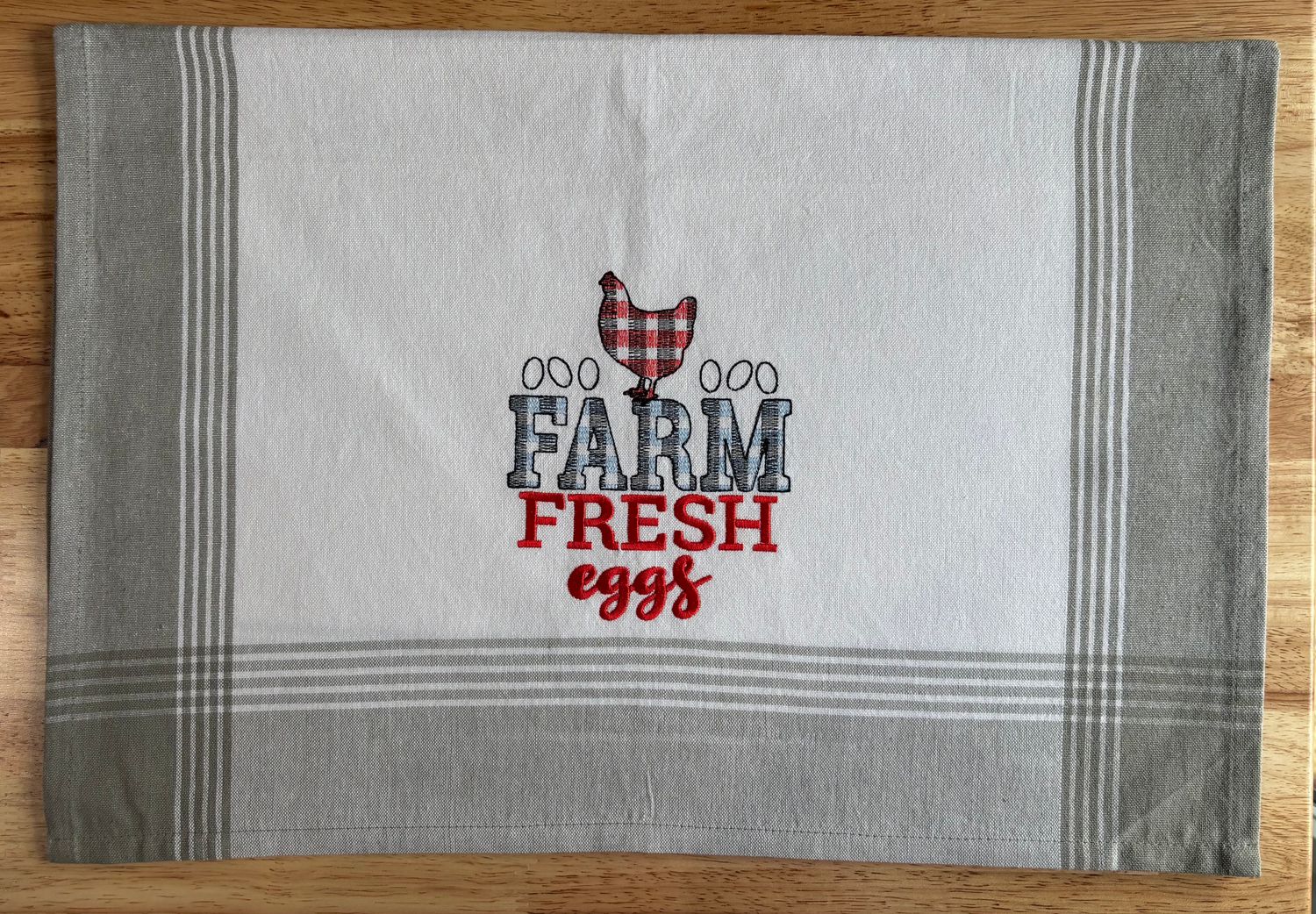 Farm Fresh Eggs Towel