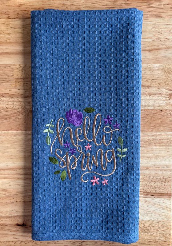 Hello Spring Towel