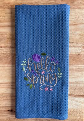 Hello Spring Towel