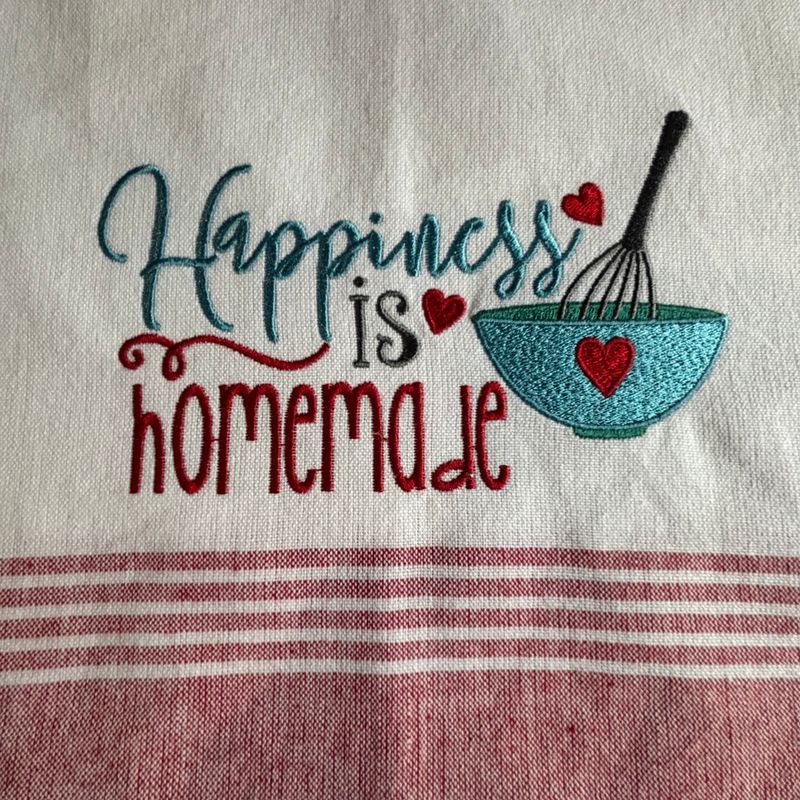 Happiness is Homemade Towel