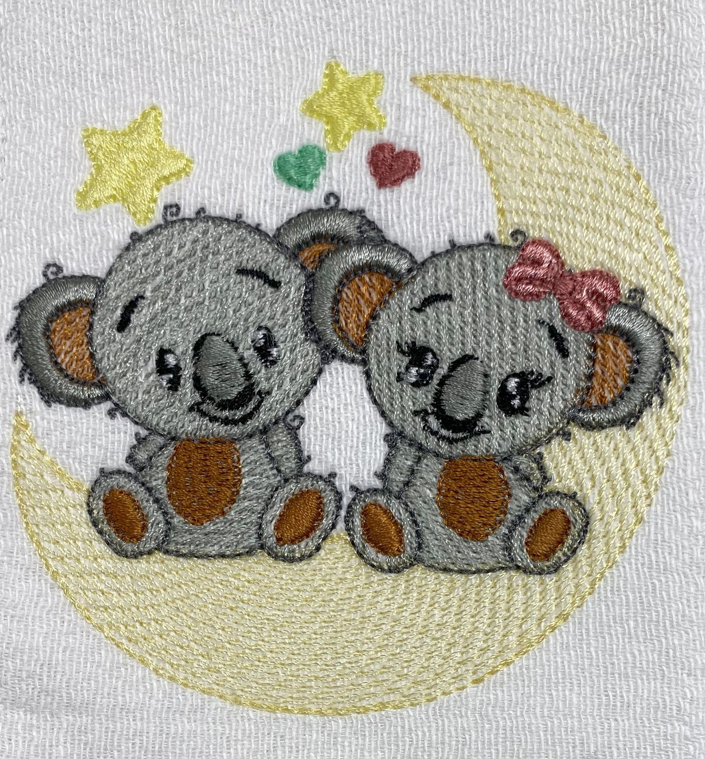 Koalas on Moon Bib