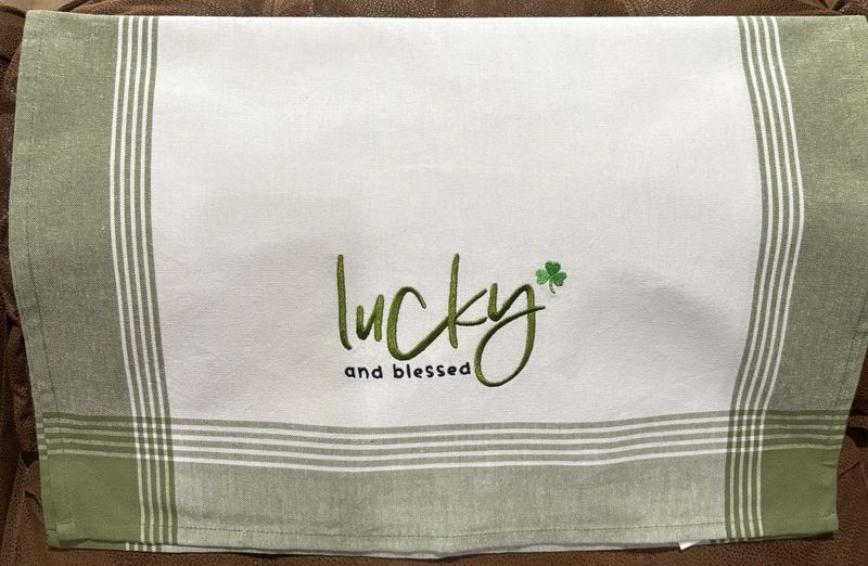 Lucky and Blessed Towel