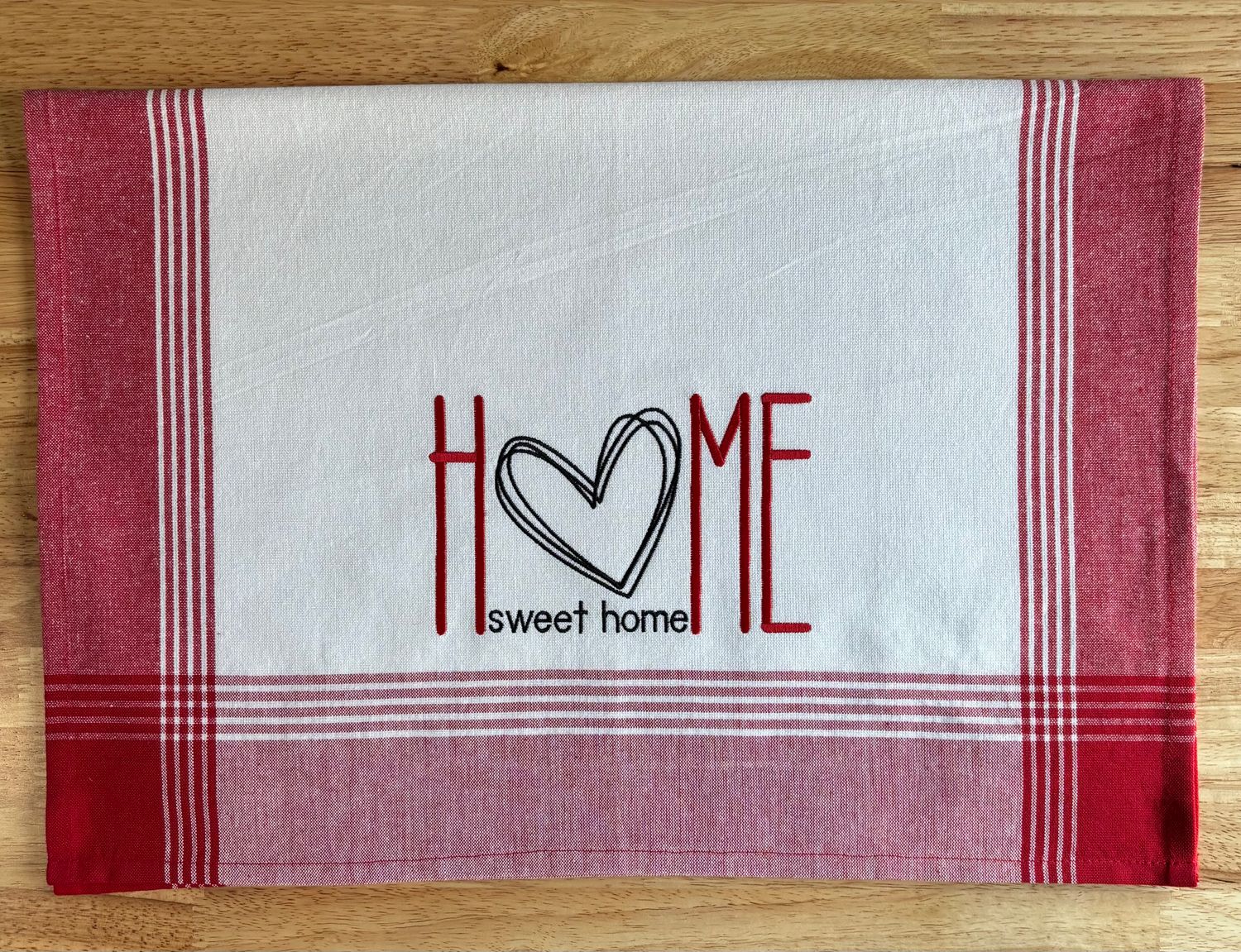 Home Sweet Home Heart Towel