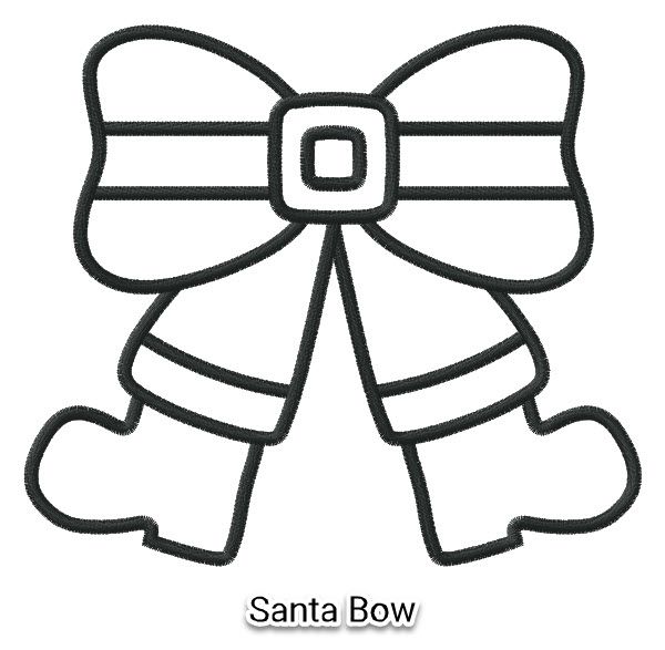 Add Santa Bow Split