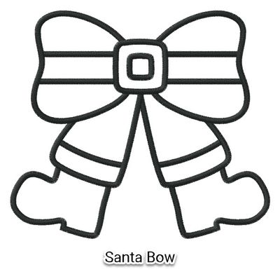 Add Santa Bow Split
