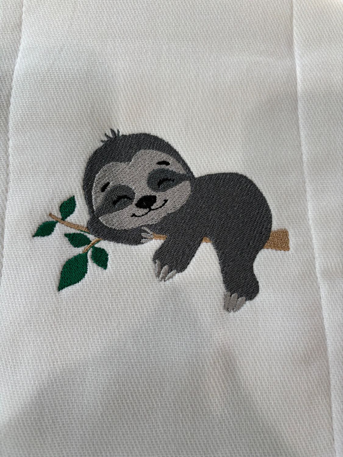 Sleepy Sloth Bib