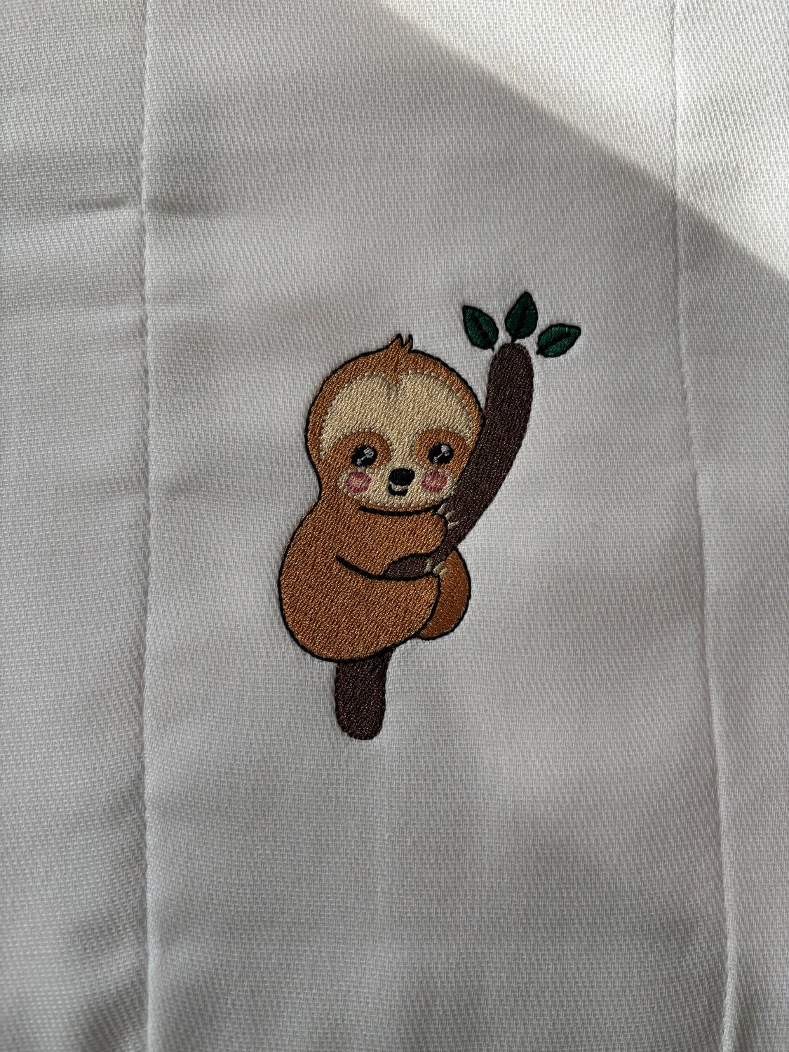 Sloth on Branch Bib