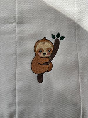 Sloth on Branch Bib