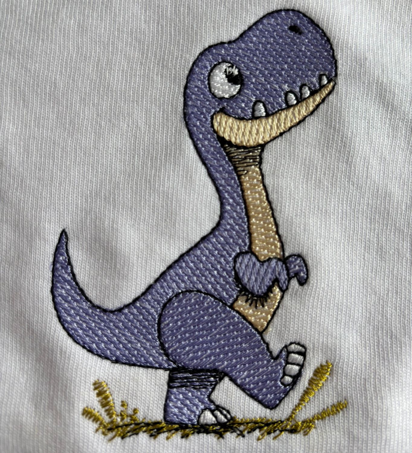 Purple Dinosaur Bib