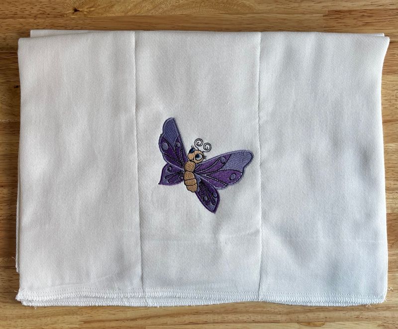 Butterfly Burp Cloth