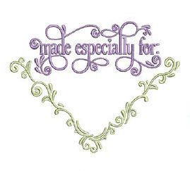 Made Especially For Corner Quilt Label