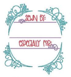 Sewn By Especially For Quilt Label