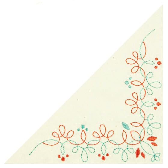 Swirls Corner Quilt Label