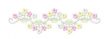 Pretty Flowers Quilt Label